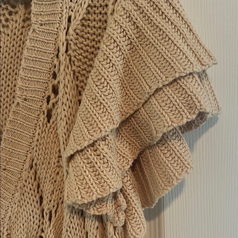 DR2 Beige Open-Front Cardigan - Picture 4 of 7
